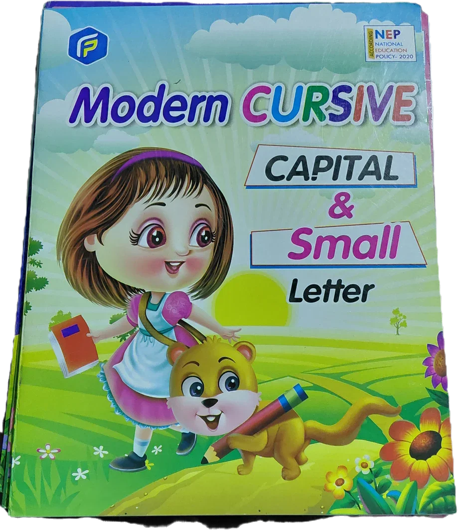 Modern Cursive Writing Workbook for Kids | Capital & Small Letters English Penmanship Guide | Pack of 500 Books - ExportIndia360