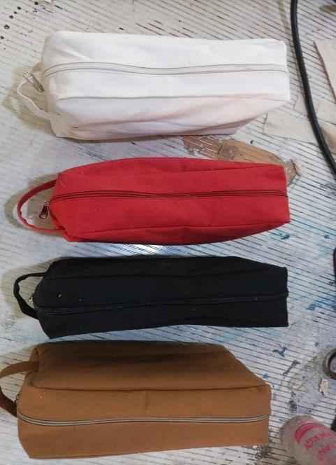 Canvas Zipper Pouch 9x6x2 (310 GSM) - Bulk Pack of 300 Pcs - ExportIndia360